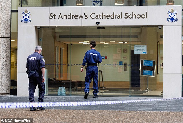 Fourteen -year -old Peggy Richards studied at St Andrew's (photo), where Mrs. James was murdered.  The teenager died during the summer holidays in a quad accident