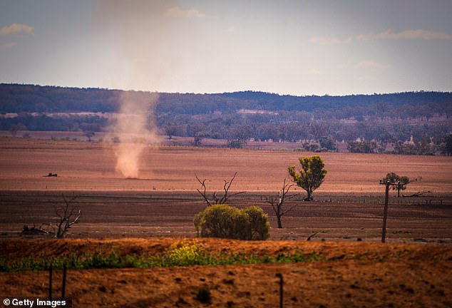 Mrs. Richards was in a building in Goolhi, in the north of NSW (Stock image of Goolhi is depicted)