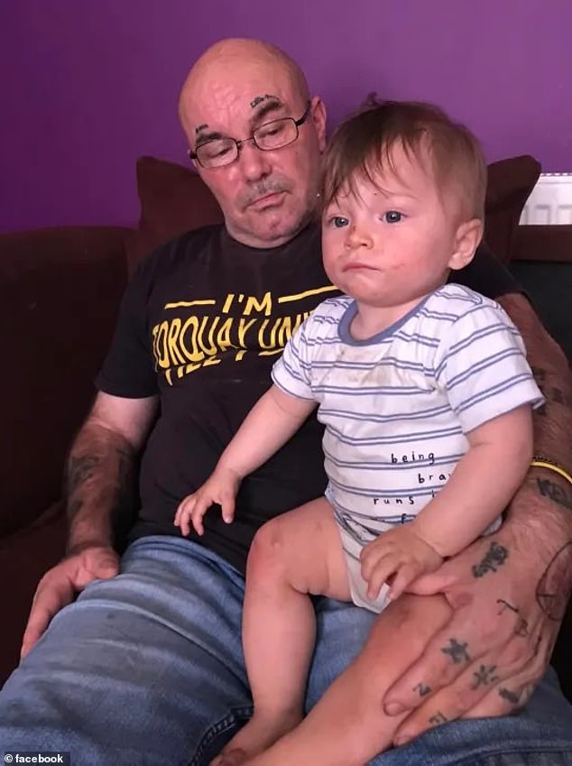 Bronson was found curled up in his pajamas next to his father Kenneth (pictured), 60, who is believed to have suffered a heart attack shortly after he was last seen alive on Boxing Day.