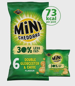 As long as you only have one bag, these low-fat mini cheddars are a good option