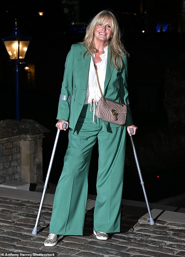 Meanwhile, Rod's wife Penny Lancaster, 52, was also left on crutches in October 2023 after suffering a torn meniscus in her right knee.