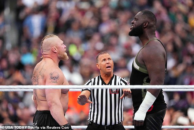 'The Beast' usually appears in the company's main premium live events and took on Omos at WrestleMania last year