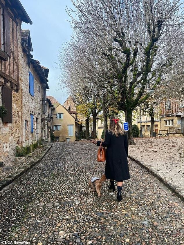 Ms Higgins gave her Instagram followers the first look at her new life in France