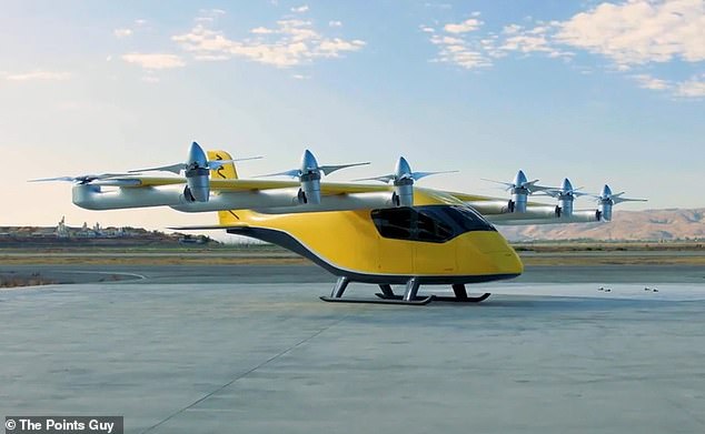 What makes Wisk's aircraft extra futuristic is that it has electric vertical take-off and landing (eVTOL) capabilities