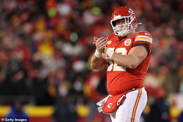 Chiefs offensive lineman Creed Humphrey told Reid his mustache was frozen, but he responded, 