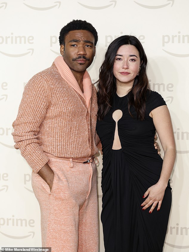 The pair made a joint appearance on the red carpet as they smiled for the cameras as they celebrated the remake of the series, which will be released on Prime Video on February 2.