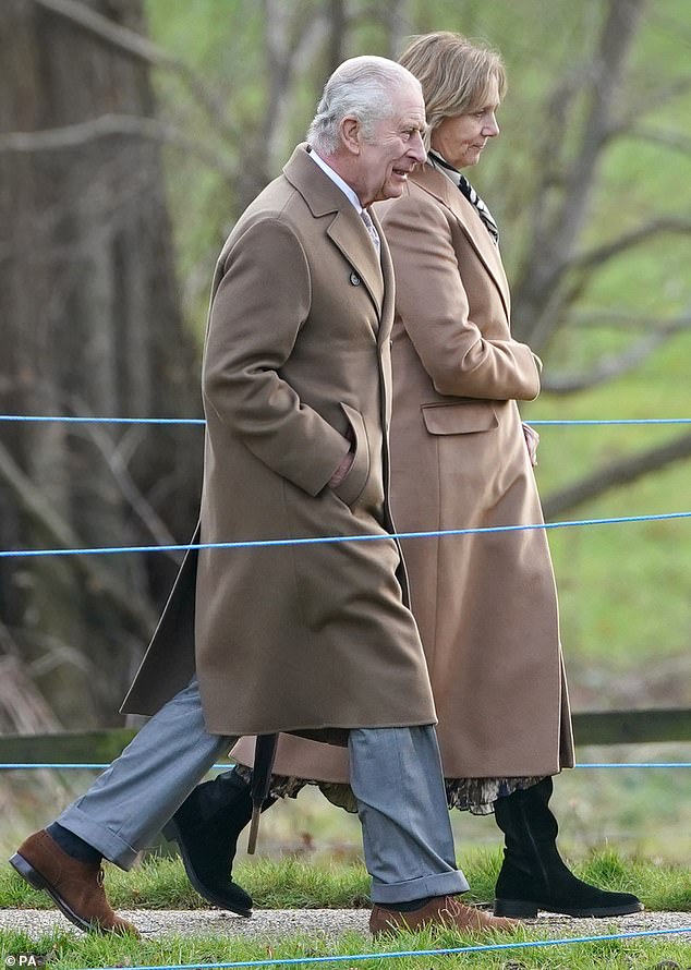 Charles will attend a church service at St Mary Magdalene Church in Sandringham on January 7