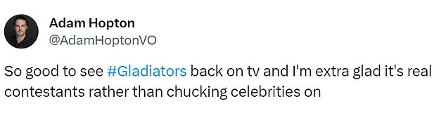 One of the main complaints was that the show does not use a live studio audience, instead relying on cheering and clapping sound effects.  Others joked about the frequent injuries on the show, comparing the show to a parody version that aired on the Sketch comedy show Full Frontal