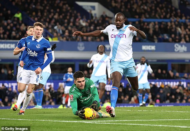 Joao Virginia made a number of good saves to keep the Toffees ahead in the FA Cup tie