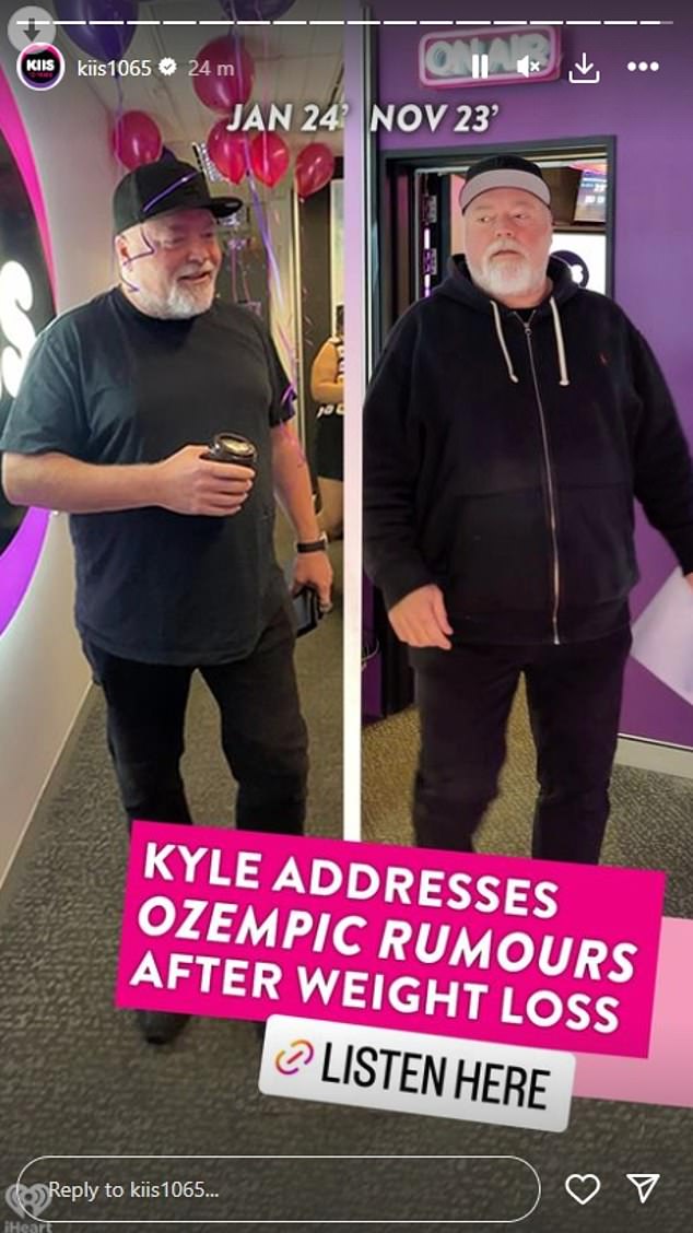 The radio shock jock looks noticeably slimmer in just weeks and is the latest KIIS FM star to face the allegations