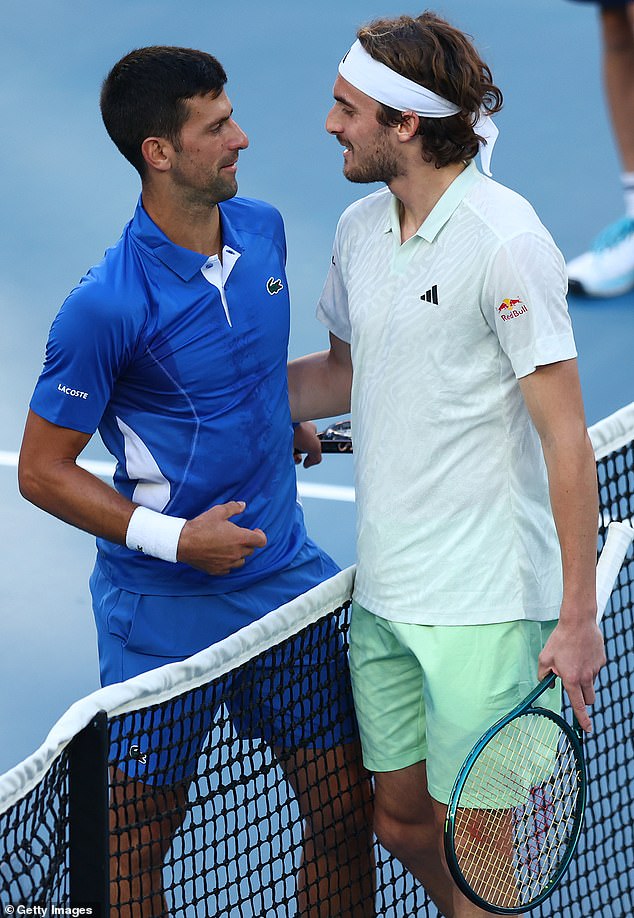 With the Serbian having won an impressive 10 Australian Open titles throughout his career, seventh seed Tsitsipas wants another player to lift the trophy on January 28.