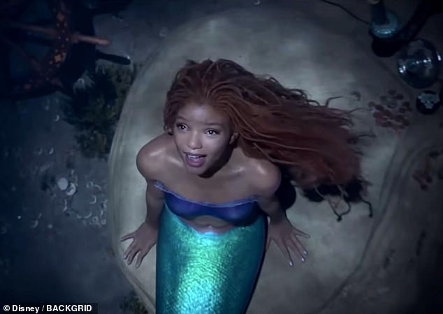 It is inspired by her famous role in The Little Mermaid (photo)