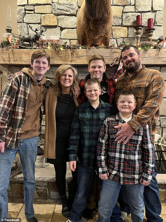 Lara Dahl (second from left) said her boys, William and Harrison Dahls, ages 15 and 11 respectively, died after the devastating crash that occurred near Wilmar, Minnesota, two weeks ago