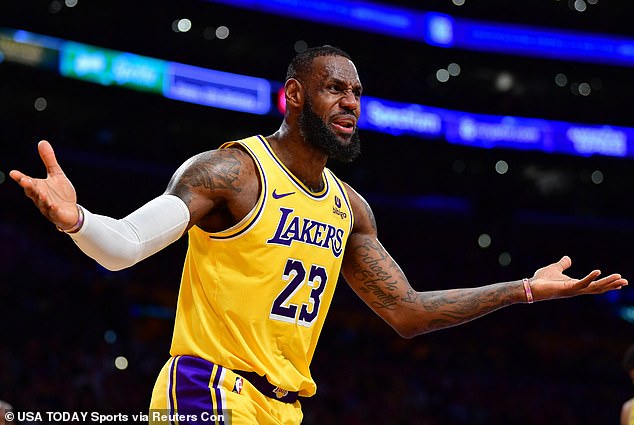 James and the Lakers have struggled again this season and are currently 20-21