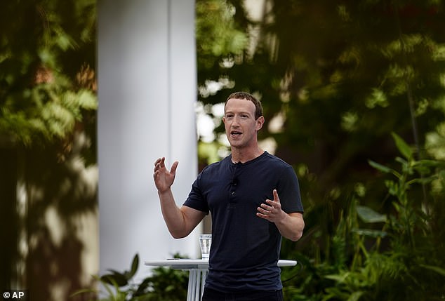 Meta CEO Mark Zuckerberg speaks during the tech giant's Connect developer conference on September 27, 2023 in Menlo Park, California