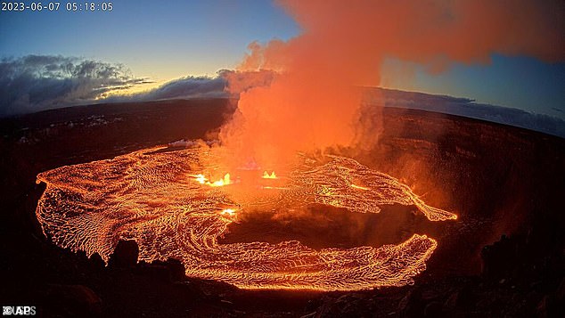 An eruption will occur at the summit of Kilauea volcano in Hawaii on June 7, 2023