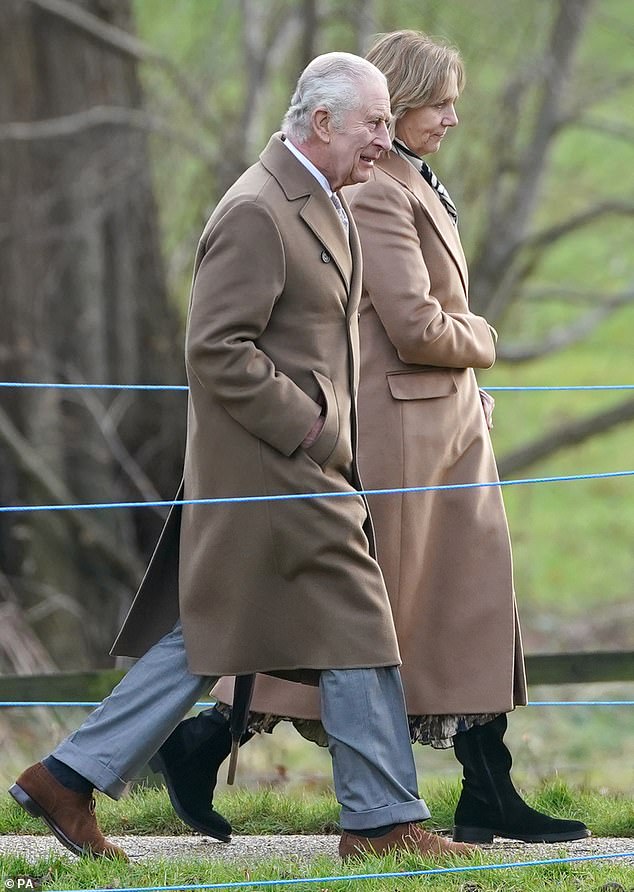 Charles will attend a church service at St Mary Magdalene Church in Sandringham on January 7