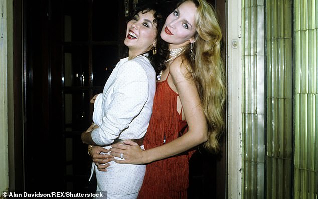 In their modeling heyday, Jerry Hall and Marie were so close that they were known as the 'terrible twins' (pictured together in 1985)