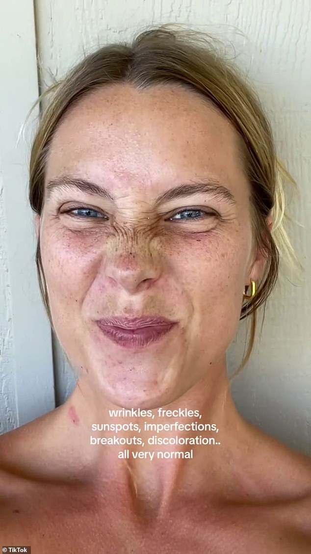 Courtney made the video to fight back against ageism and to let people know that there was no need to succumb to the pressure of getting botox and fillers