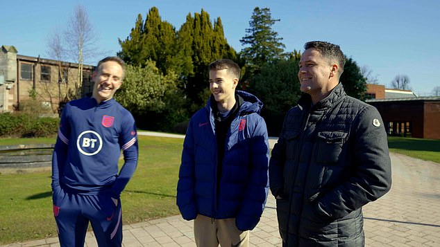 Owen Jnr (centre) says he had to give up football but has bright plans for his future