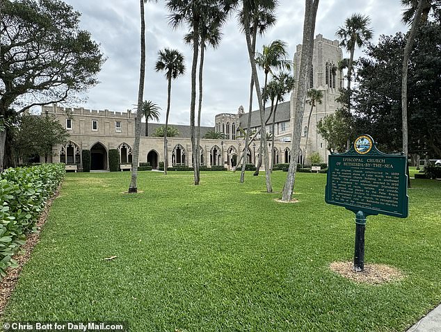 Episcopal Church of Bethesda on the Sea in Palm Beach, where the funeral service of Amalia Knavs, the mother of Melania Trump, is believed to take place