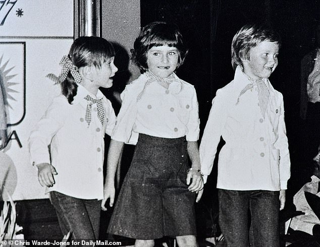 When she was just five years old, Melania was recruited as a model in the catalogs of the clothing manufacturer her mother worked for.  She saw the clothes modeled as a child (middle)