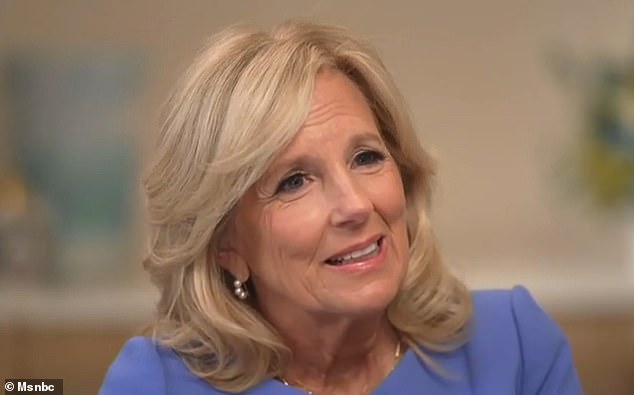 Jill Biden said of her husband: “I see Joe every day.  I see him outside, you know, traveling around this country.  I see his power.  I see his energy.  I see his passion every day'