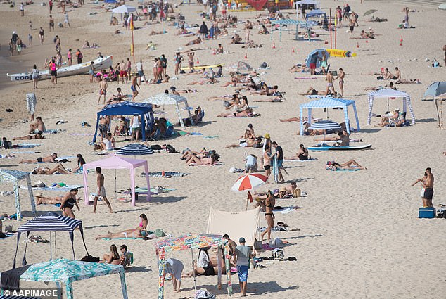 Despite the health warnings, Sydneysiders are expected to flock to the beach on Sunday as the city tops out at 32