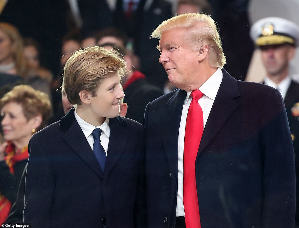 Barron has grown dramatically since his father's inauguration in January 2017, when he was just 10