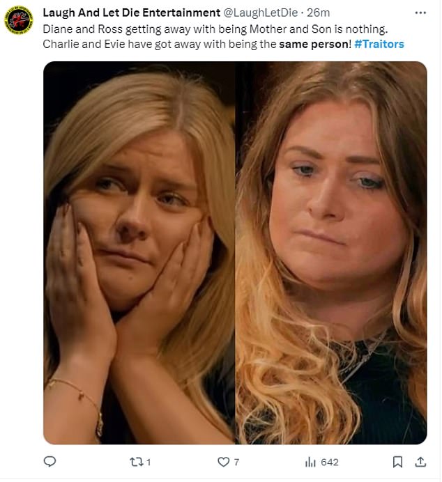 1705620527 632 The Traitors viewers are shocked to discover lookalike contestants Charlie