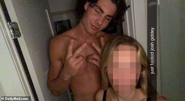 Now it can also be revealed that the girl (pictured right) who was allegedly in a relationship with Giddey refused to be interviewed by detectives to protect her privacy.