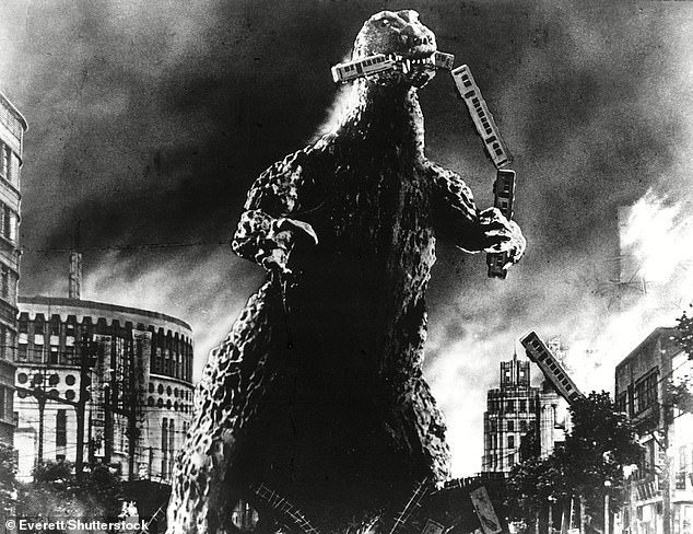 The 1954 film also saw a train attacked by Godzilla