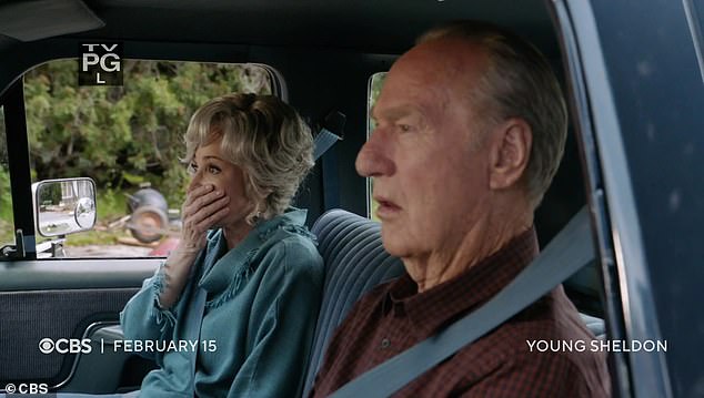 They show footage of Meemaw and her boyfriend Coach Dale Ballard (Craig T. Nelson) driving to their house, stunned that it was completely destroyed.