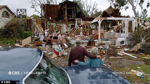 Meemaw's house destroyed by a tornado