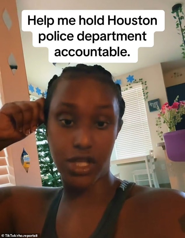 Osman posted a video on TikTok saying she sent police more than 20 emails and no longer felt 