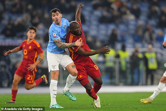 Alessio Romagnoli (left) has attracted interest in the Premier League from, among others, Brighton