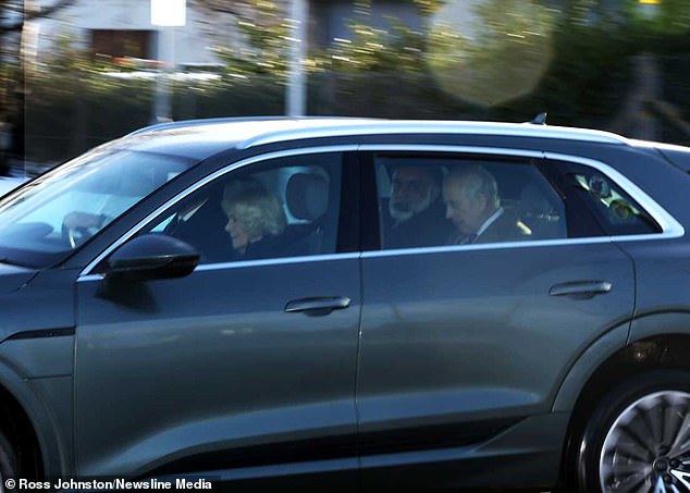 Charles and Camilla are seen in Aberdeen today before the King goes to hospital next week