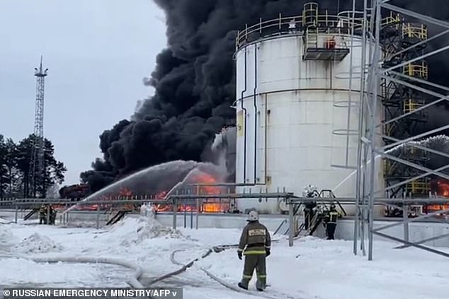 Dozens of residents had to evacuate their homes nearby as 13 fire engines were deployed in a desperate bid to limit the damage