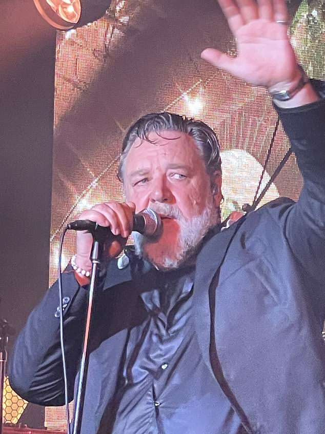 The Papal Exorcist actor performs with The Gentlemen Barbers, with whom he has been friends for thirty years