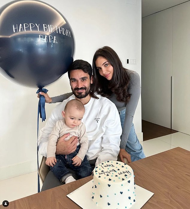 Ilkay Gundogan and his wife Sara (right) will be on the show after welcoming their first child last year