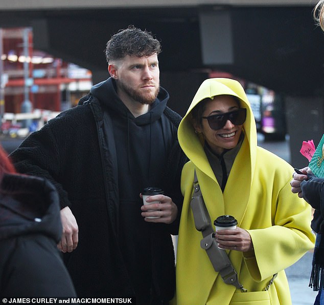 Simon - who now works as a senior sports marketing manager for Adidas - was spotted arriving at the hotel where all the Strictly stars were staying