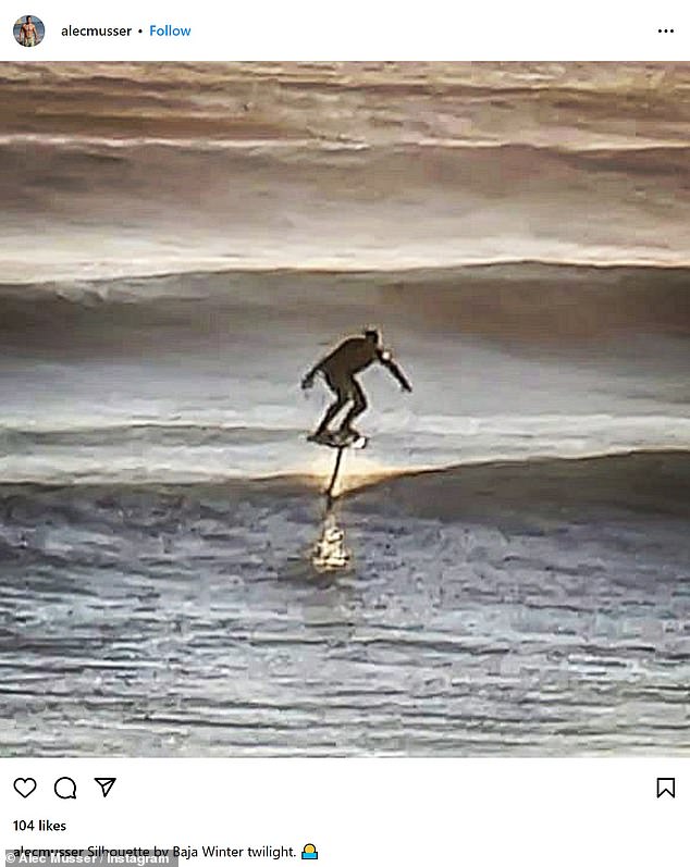 His last Instagram post on January 9 was of him participating in one of his favorite outdoor activities: surfing