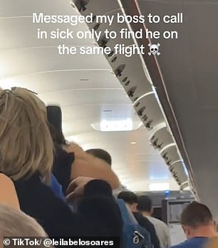 She said the passengers sitting in the back of the plane entered through the back door and he was seated further up front