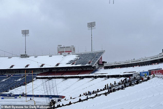 No snow is expected during Chiefs-Bills, which kicks off at 6:30 PM ET on Sunday