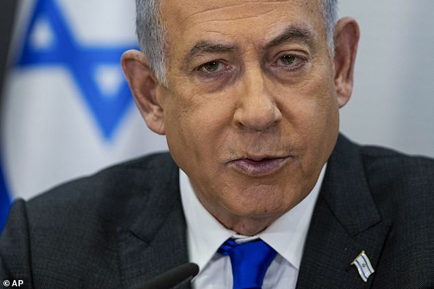 Benjamin Netanyahu rejected the American view that Israel's military action should lead to the creation of a Palestinian state