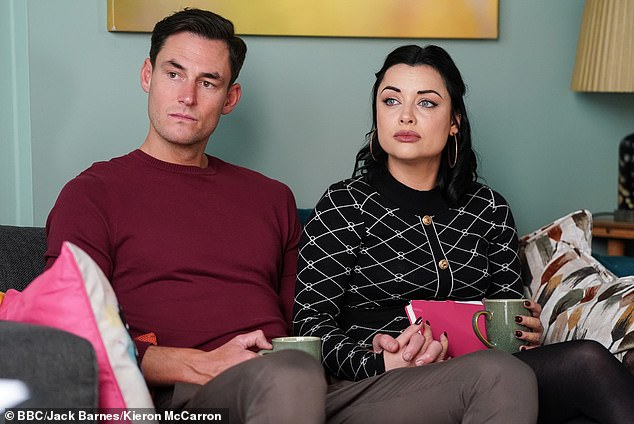 James has not revealed whether he is leaving the soap with Shona.  The two play Zack Hudson and Whitney Dean respectively