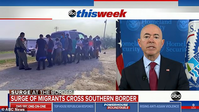 Homeland Security Secretary Alejandro Mayorkas insisted in March 2021 that the border was 