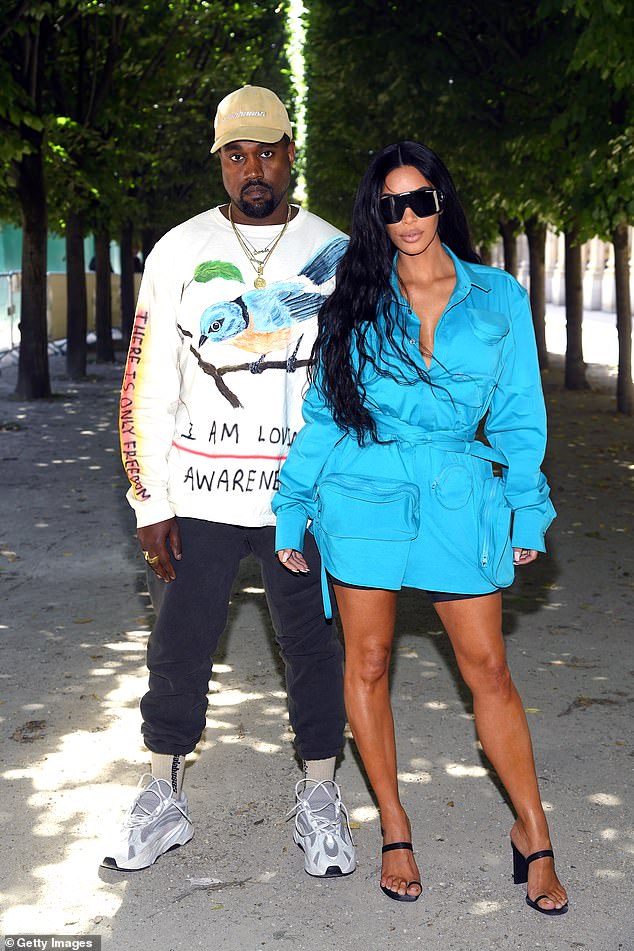 Kim married Kanye in Florence, Italy, in 2014, eventually filing to end the marriage in February 2021;  they can be seen together in Paris in June 2018