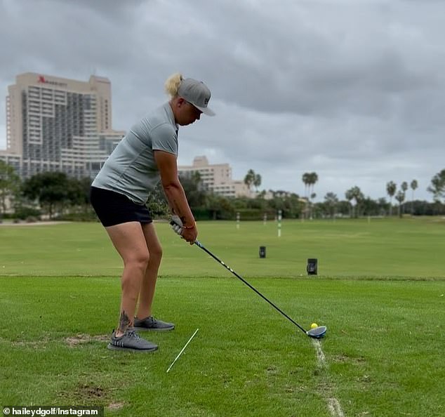 Davidson said that after transitioning, she now hits the ball 15 miles per hour slower, adding that she doesn't have much of an advantage over other female golfers.