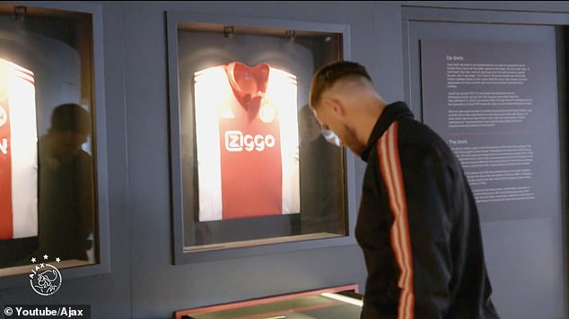 England midfielder Henderson was filmed looking around the Ajax museum after signing